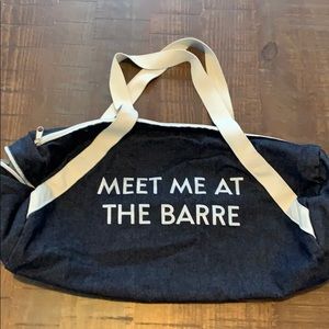 Denim “MEET ME AT THE BARRE” Bag